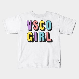 VSCO Girl  //\\ Typography Design Kids T-Shirt